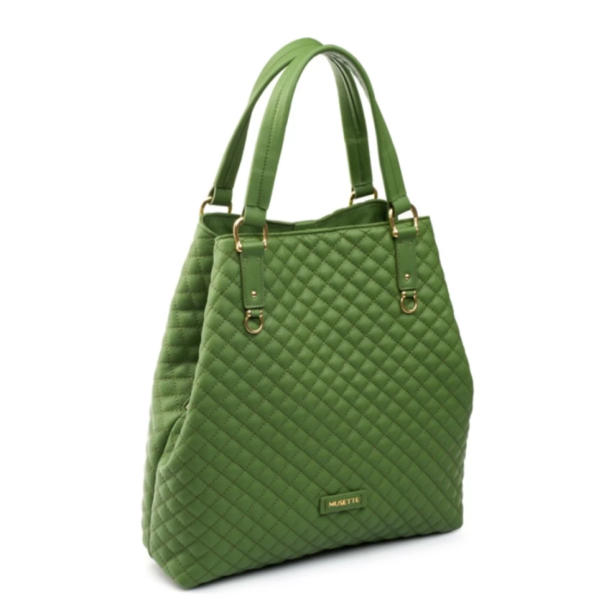 Musette Women's Leather Handbag - Geanta Arnela Matlasat Stylish Shoulder Bag for Women