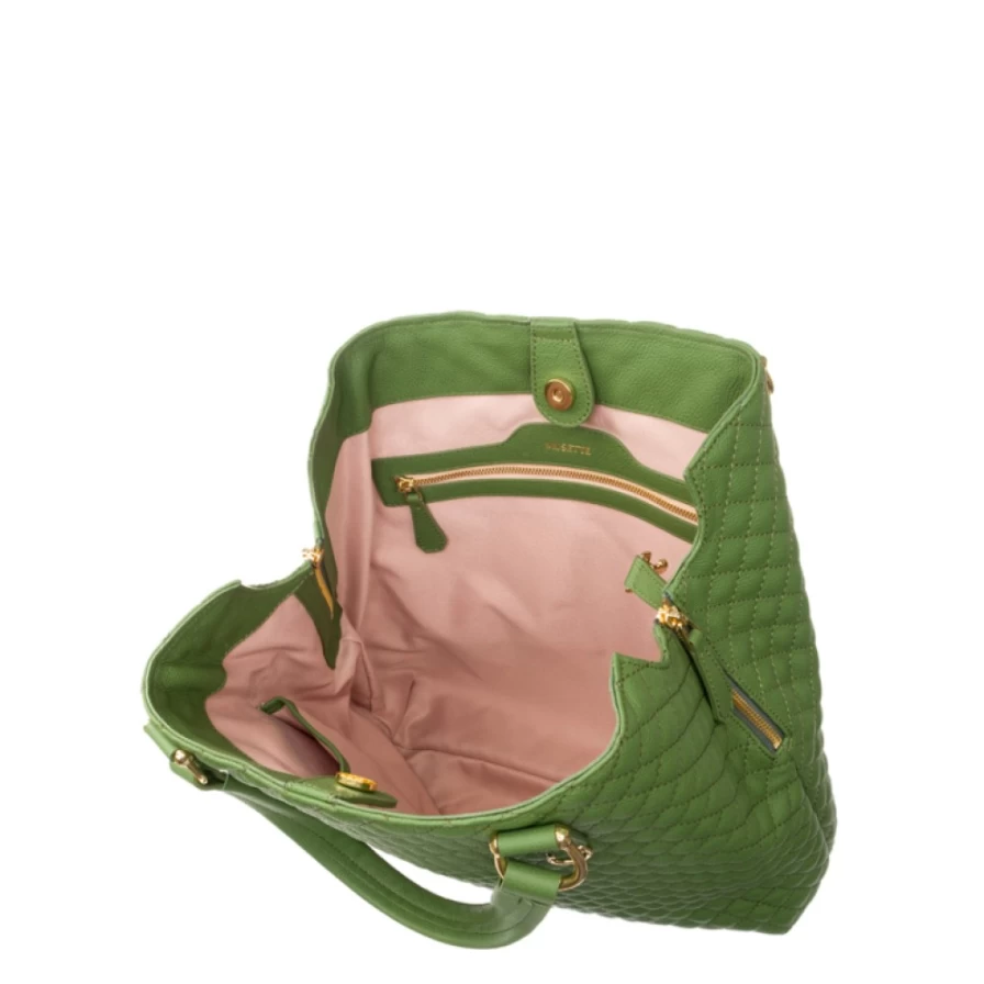 Musette Women's Leather Handbag - Geanta Arnela Matlasat Stylish Shoulder Bag for Women