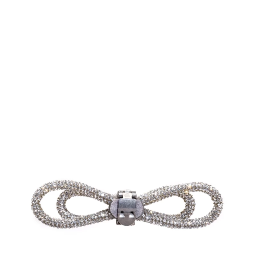 Musette Women's Crystal Bow Hair Accessory - Elegant Rhinestone Hair Clip for Women