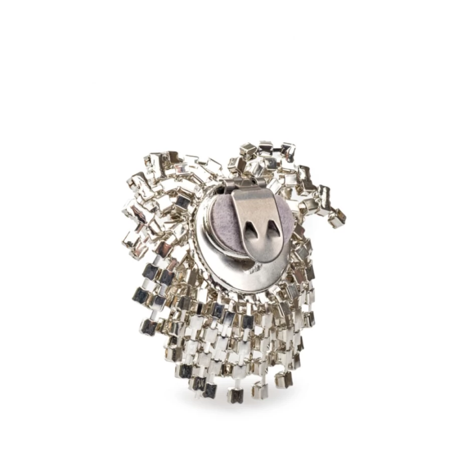 Musette Women's Crystal Heart Shoe Accessory - Elegant Rhinestone Embellishment for Footwear